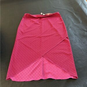 Hourglass Fuchsia Asymmetrical Skirt